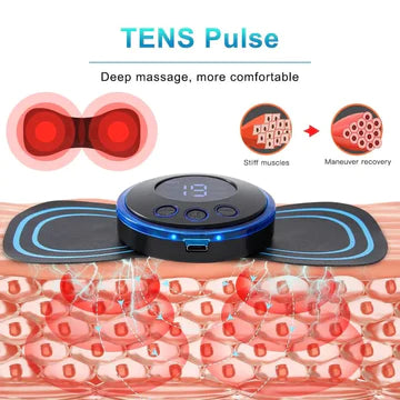 Mini Electric Ems Massager For Muscles Relaxation