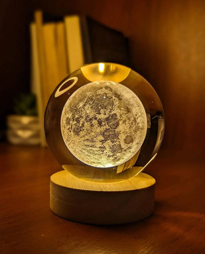 (HOT SELLING ️‍🔥) 3D CRYSTAL BALL LAMP 🪐