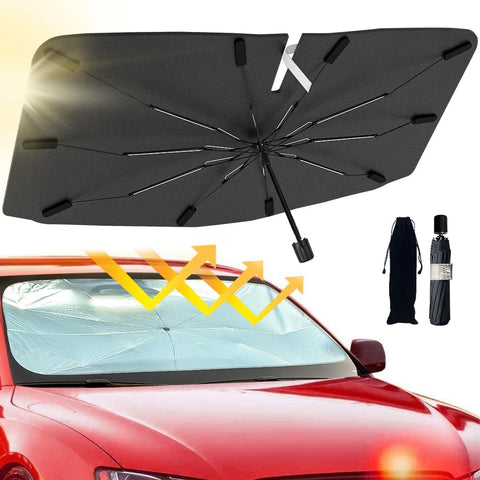 Foldable  Car Windshield Sun Shade Umbrella – Cover UV Block Car Front Window (Heat Insulation Protection) for Auto Windshield Covers Cars