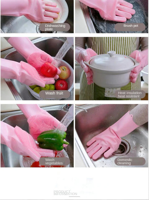 Magic Reusable Silicone Gloves