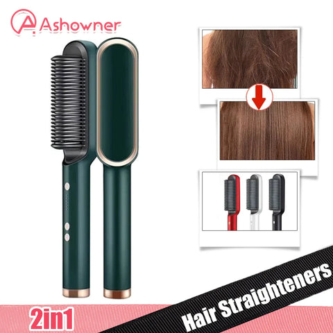 3 In 1 Hair Straightener Brush