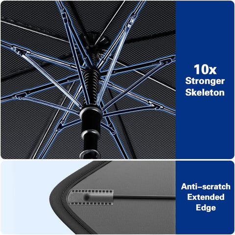 Foldable  Car Windshield Sun Shade Umbrella – Cover UV Block Car Front Window (Heat Insulation Protection) for Auto Windshield Covers Cars