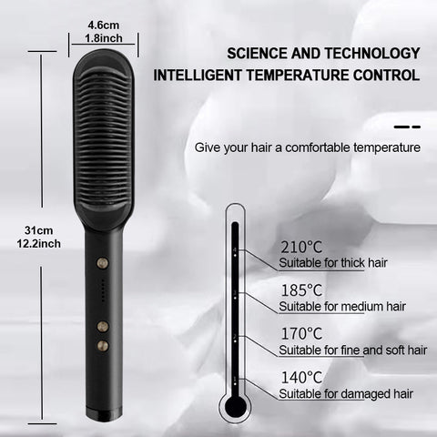 3 In 1 Hair Straightener Brush