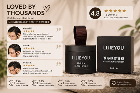 LIJIEYOU Hairline Toner Powder – Instant Fuller Hairline