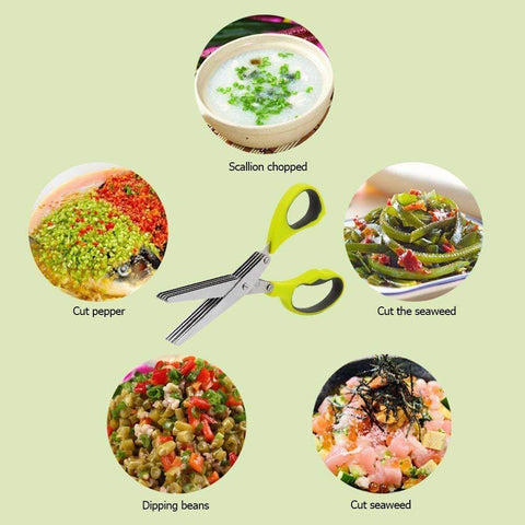 5 Layer Multifunction Kitchen Scissor