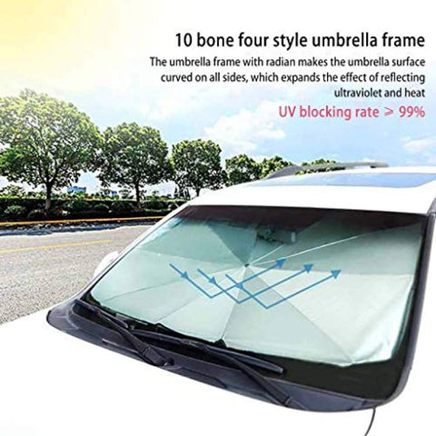Foldable  Car Windshield Sun Shade Umbrella – Cover UV Block Car Front Window (Heat Insulation Protection) for Auto Windshield Covers Cars