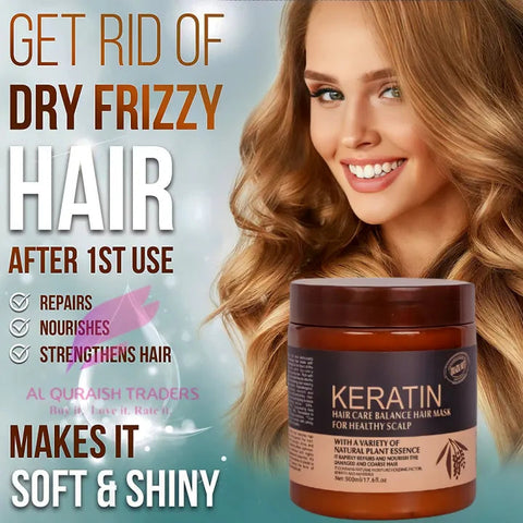 KERATIN HAIR CARE BALANCE HAIR MASK & HAIR TREATMENT – (500ML)