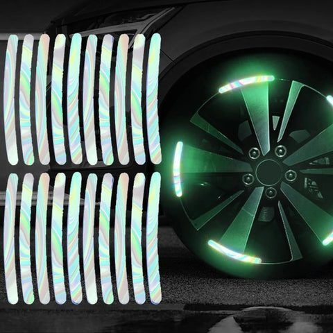 Car wheel light sticker ( 10pcs ) Multi colors
