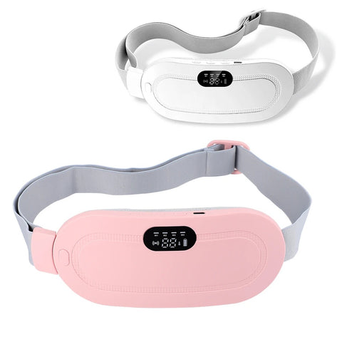 Period Pain Cramp Relief Belt -Portable Menstrual Heating Pad, Heated Belly Belt for Menstrual Cramp Relief with 3 Heat Levels and 4 Modes
