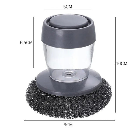2 in 1 Dish Washing Soap Dispenser Cleaning Brush