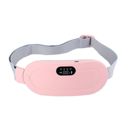 Period Pain Cramp Relief Belt -Portable Menstrual Heating Pad, Heated Belly Belt for Menstrual Cramp Relief with 3 Heat Levels and 4 Modes