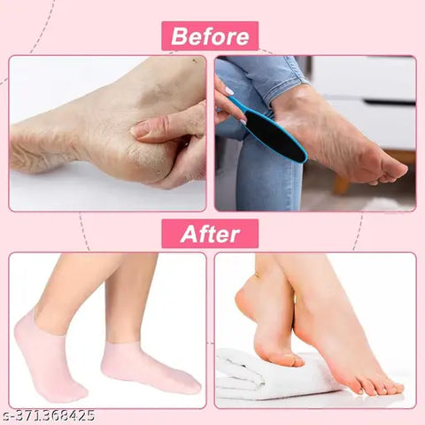 Moisturizing Silicone Foot Socks, Heel Protector for Foot Care.