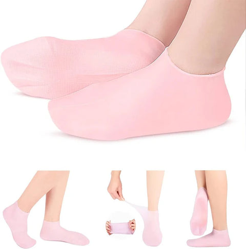 Moisturizing Silicone Foot Socks, Heel Protector for Foot Care.